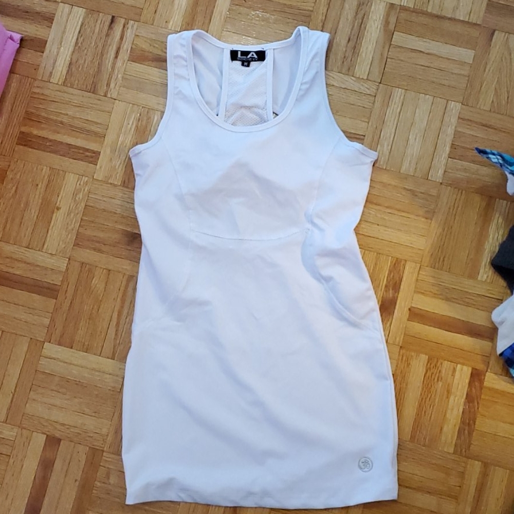 ♦️LA Society white athletic tank